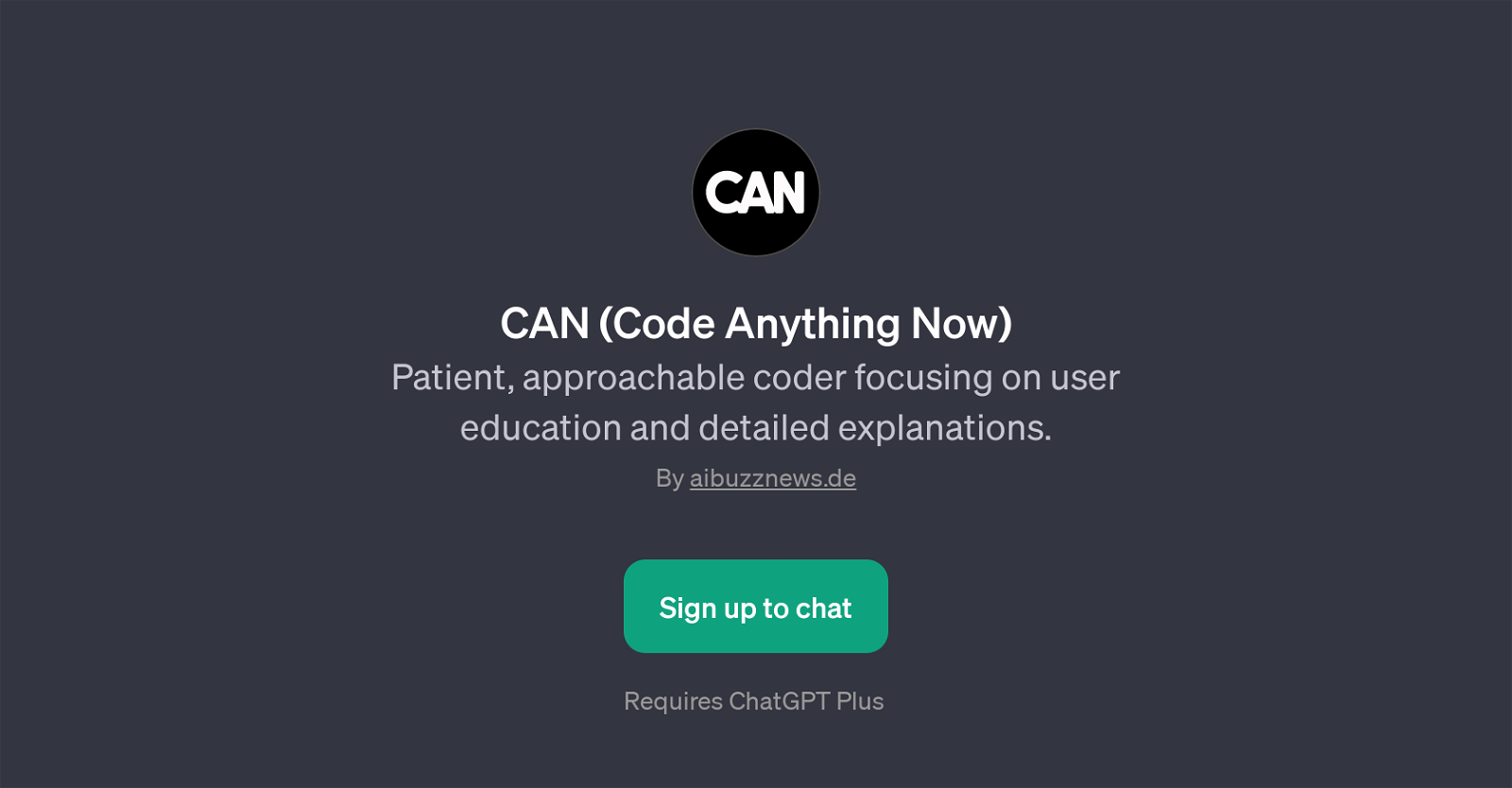 CAN (Code Anything Now) website