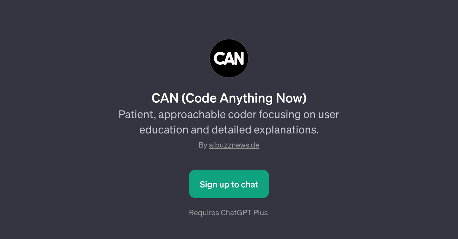 CAN (Code Anything Now) website