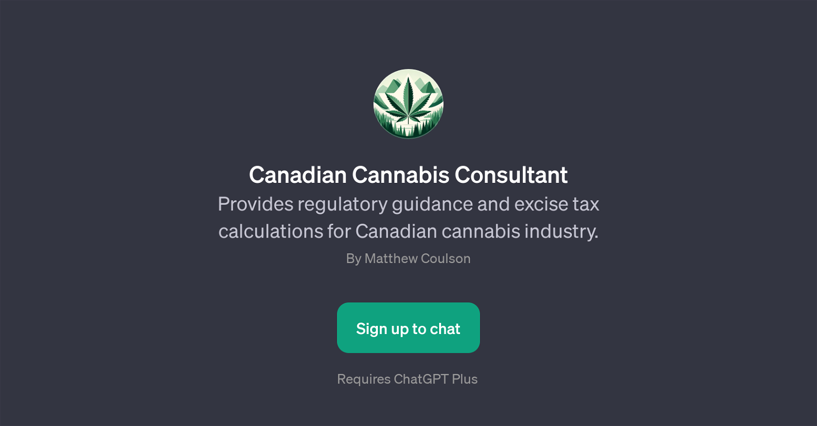 Canadian Cannabis Consultant website