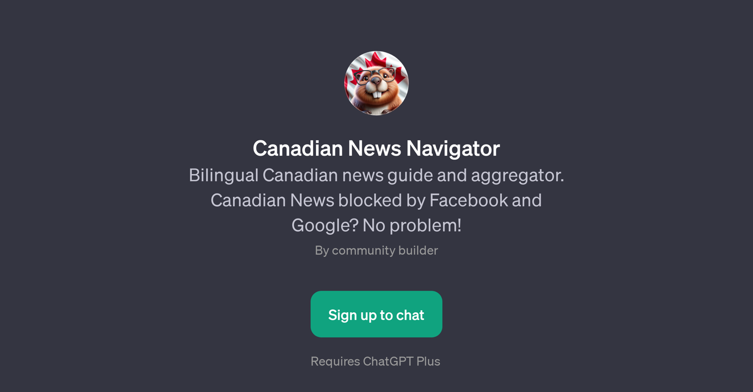 Canadian News Navigator website