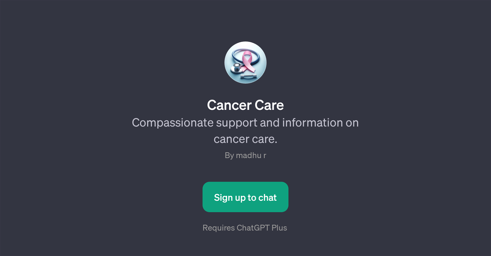 Cancer Care GPT website