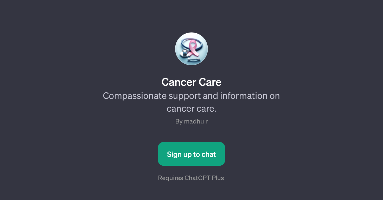 Cancer Care GPT website