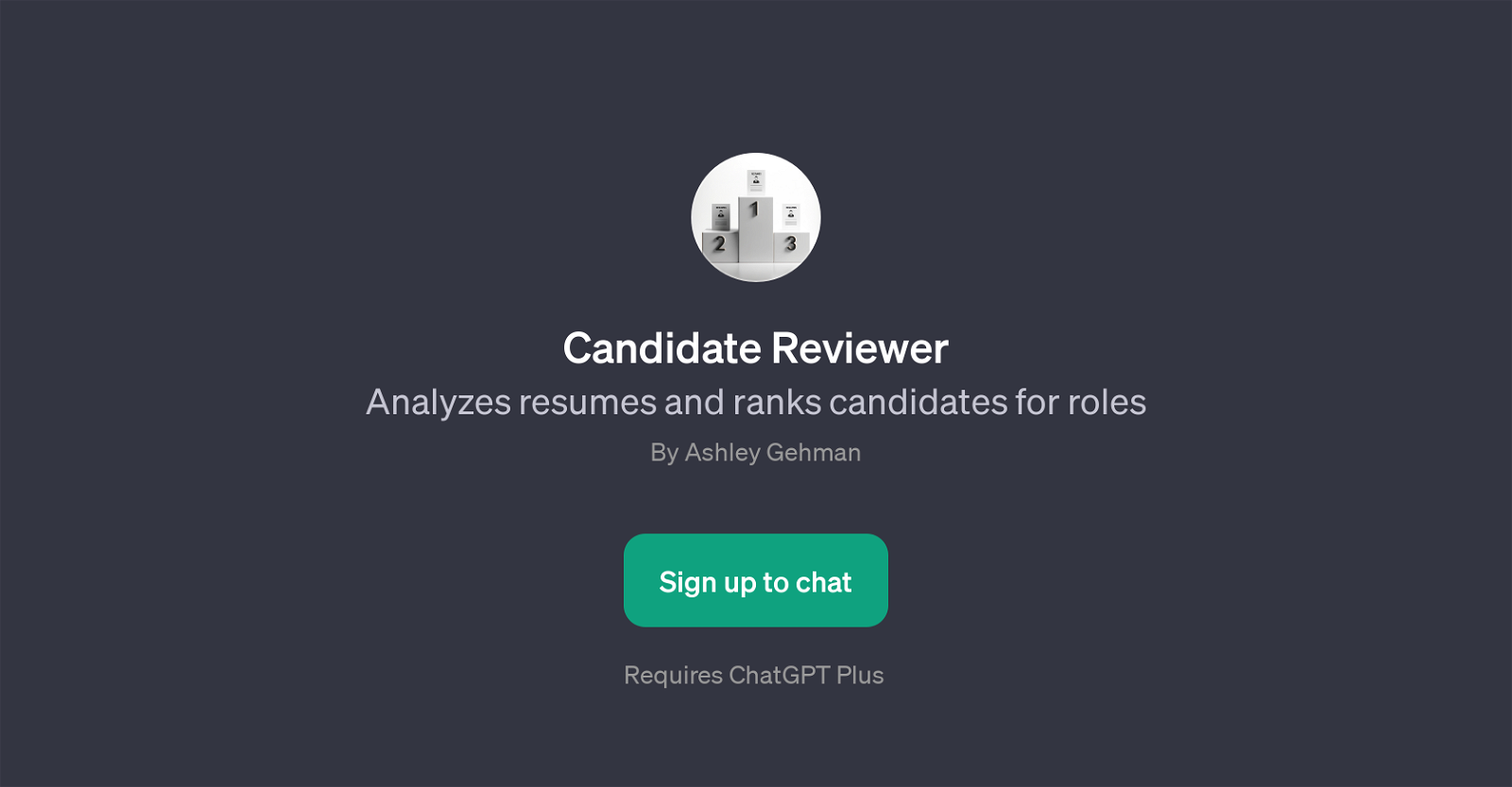 Candidate Reviewer website