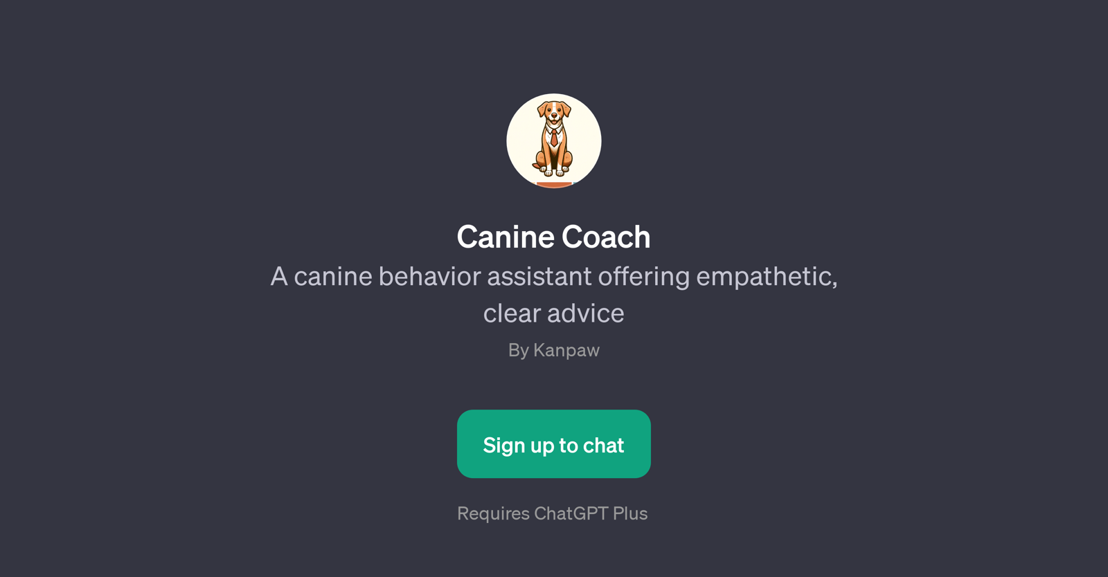 Canine Coach website