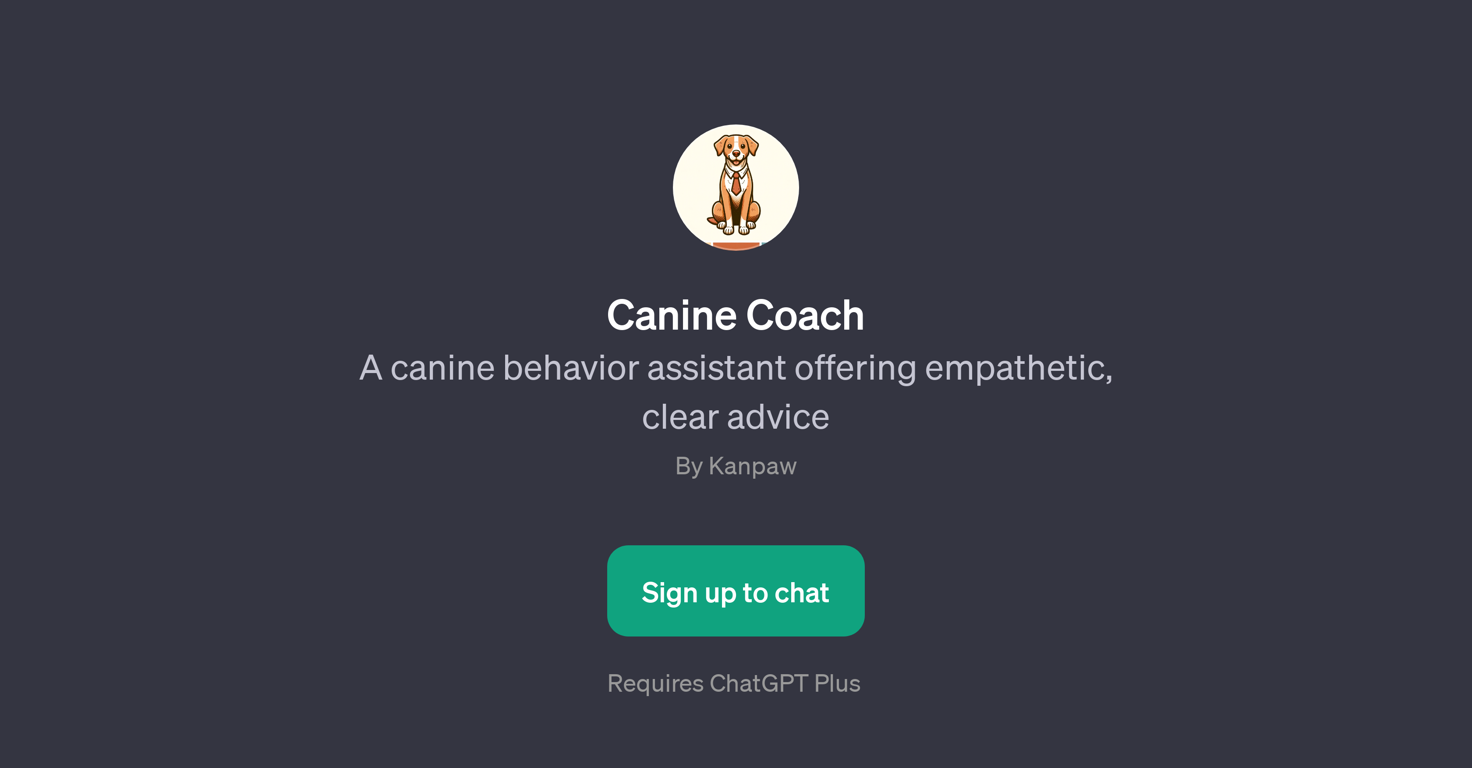 Canine Coach website