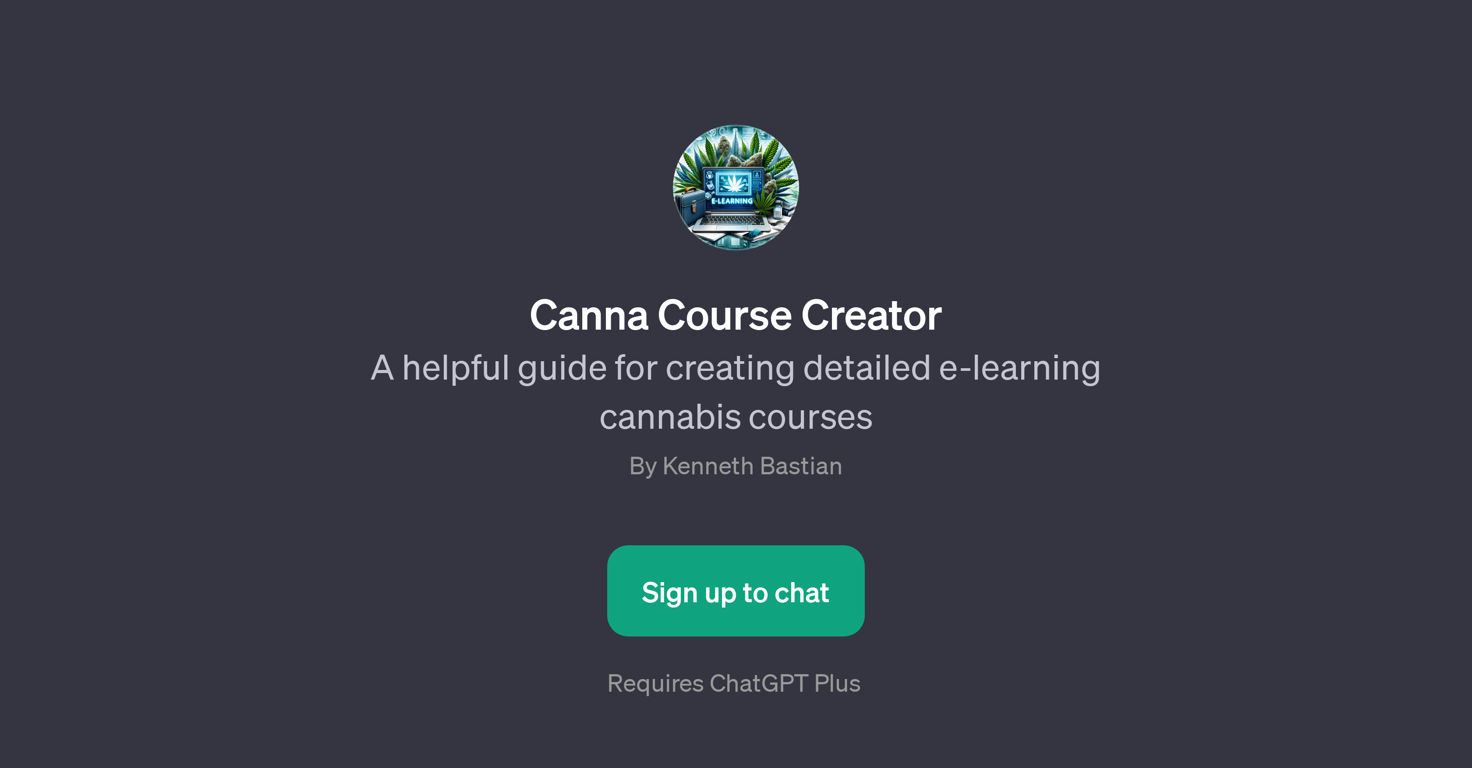 Canna Course Creator website