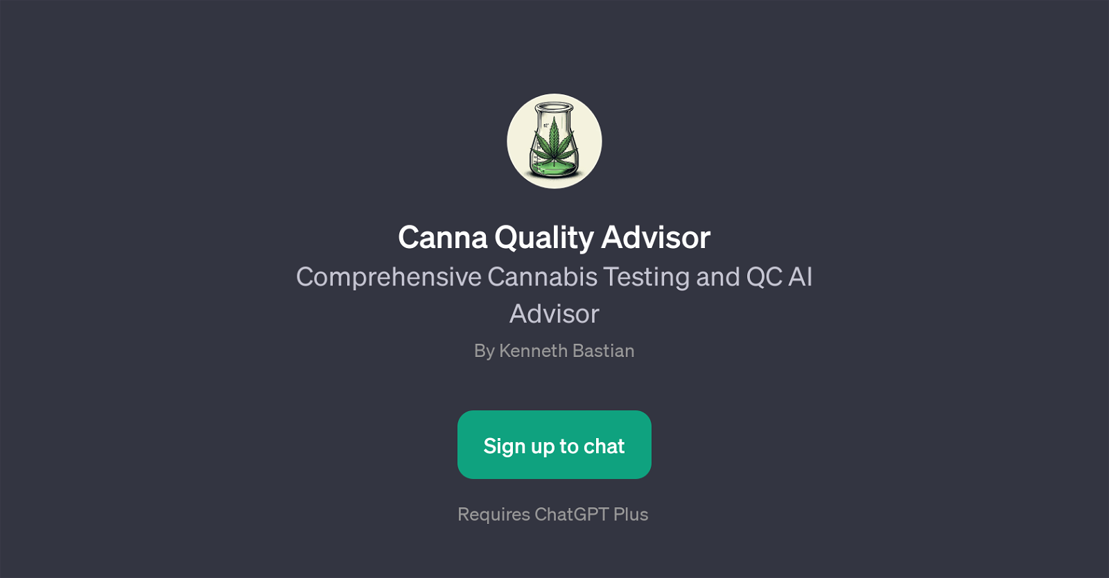 Canna Quality Advisor website