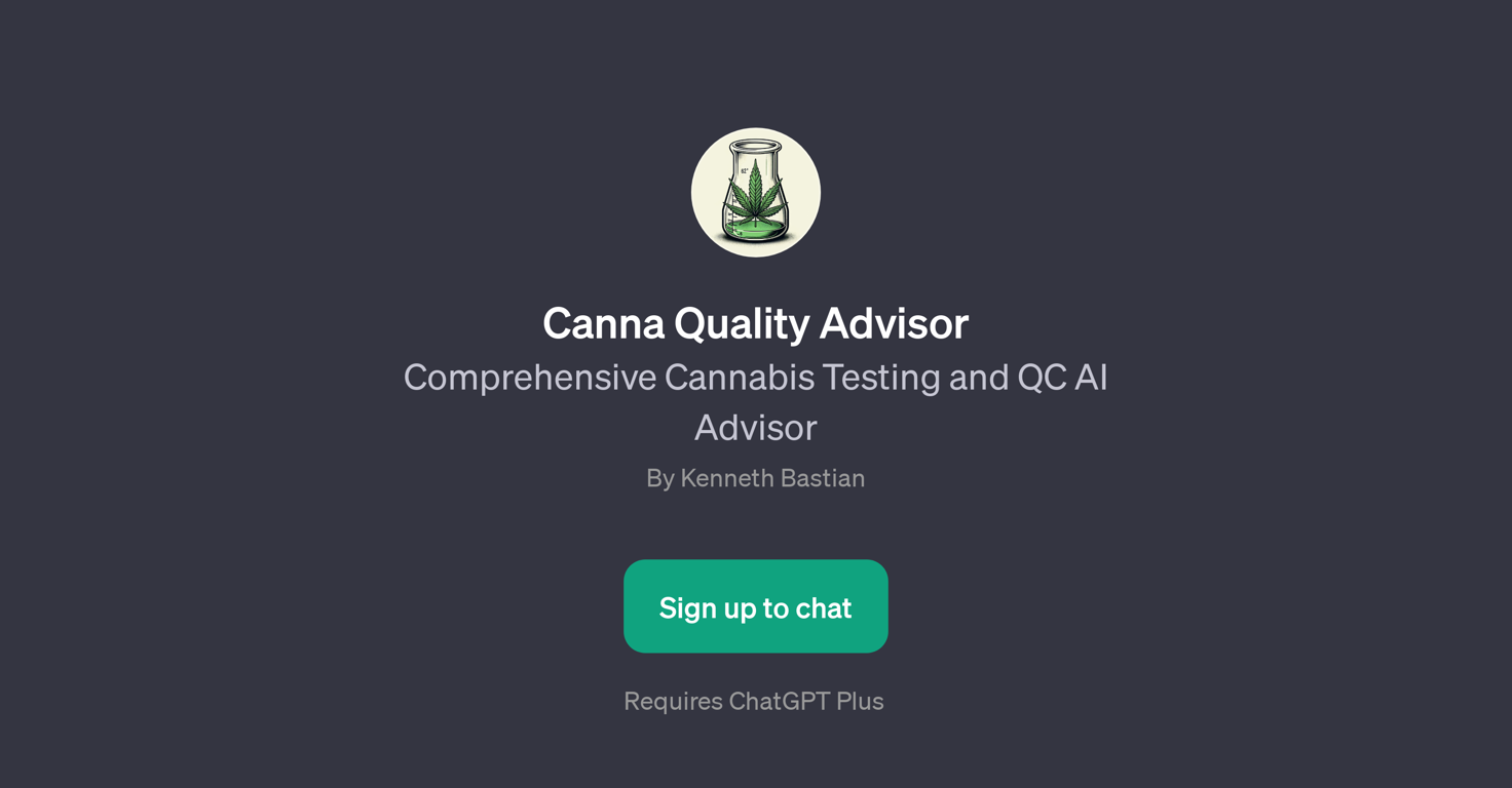 Canna Quality Advisor website
