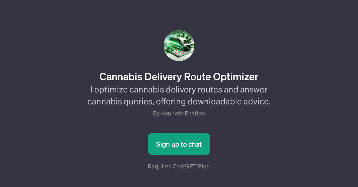 Cannabis Delivery Route Optimizer website