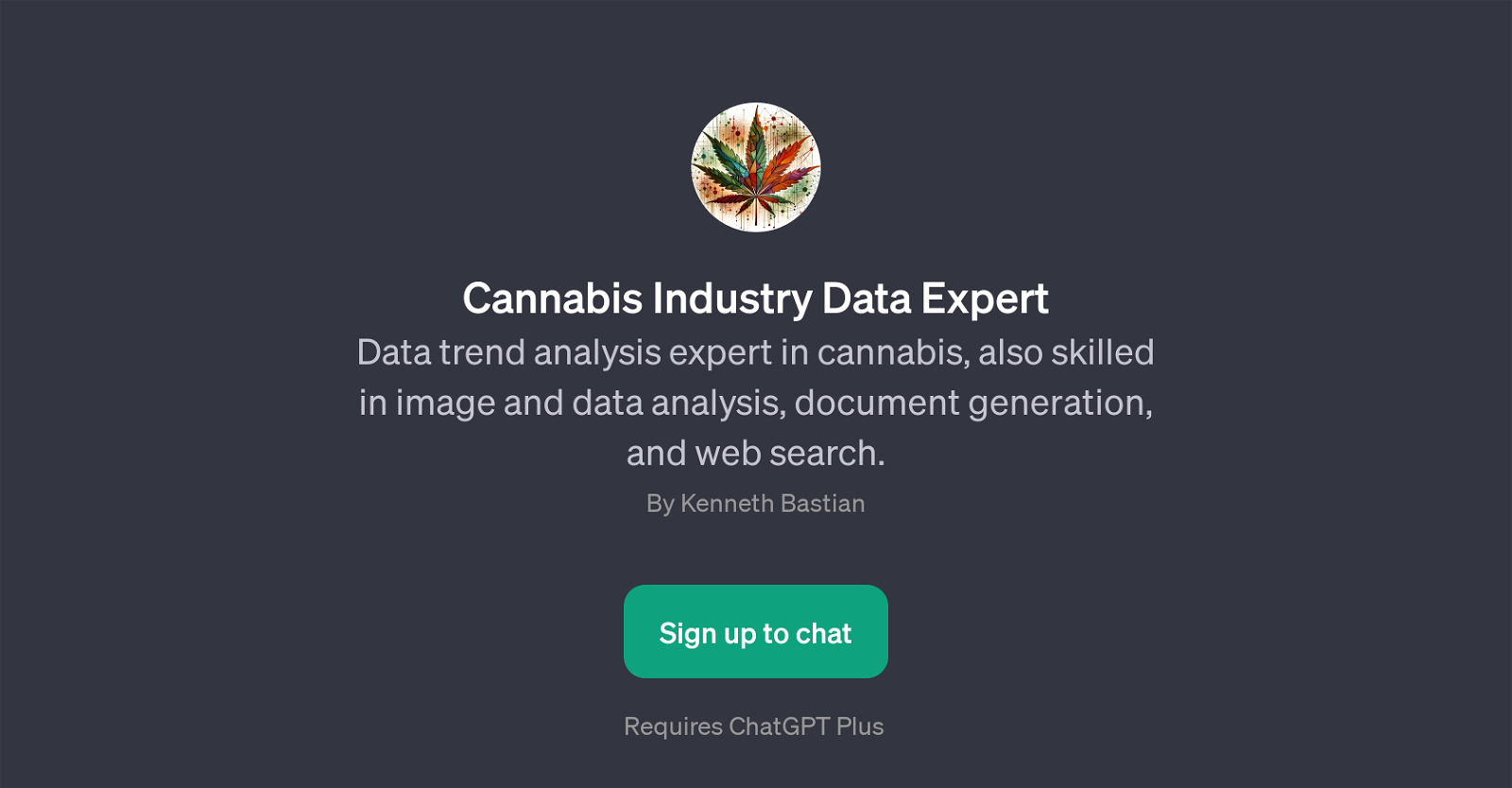 Cannabis Industry Data Expert website