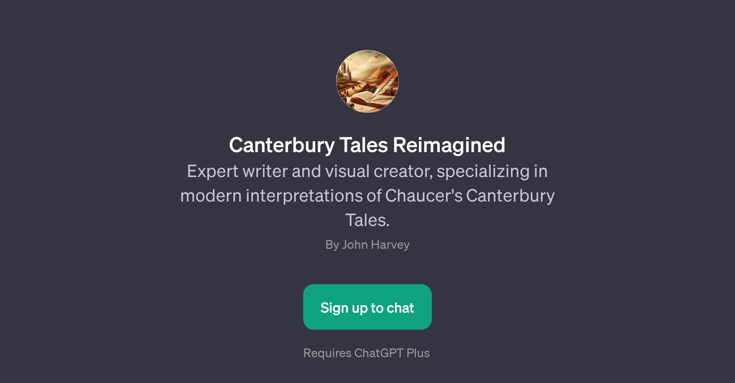 Canterbury Tales Reimagined website