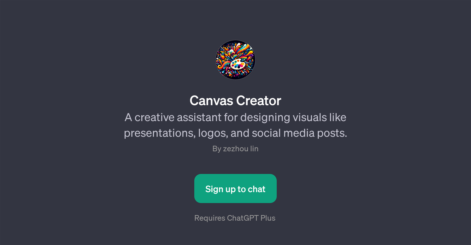 Canvas Creator website