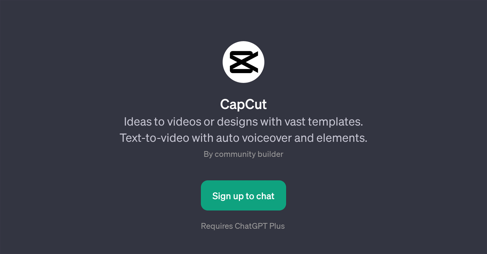 CapCut website