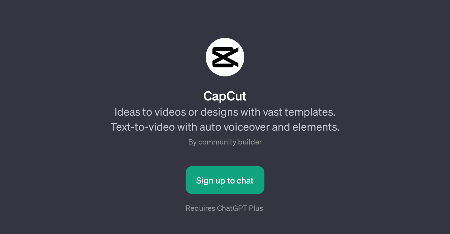 CapCut website