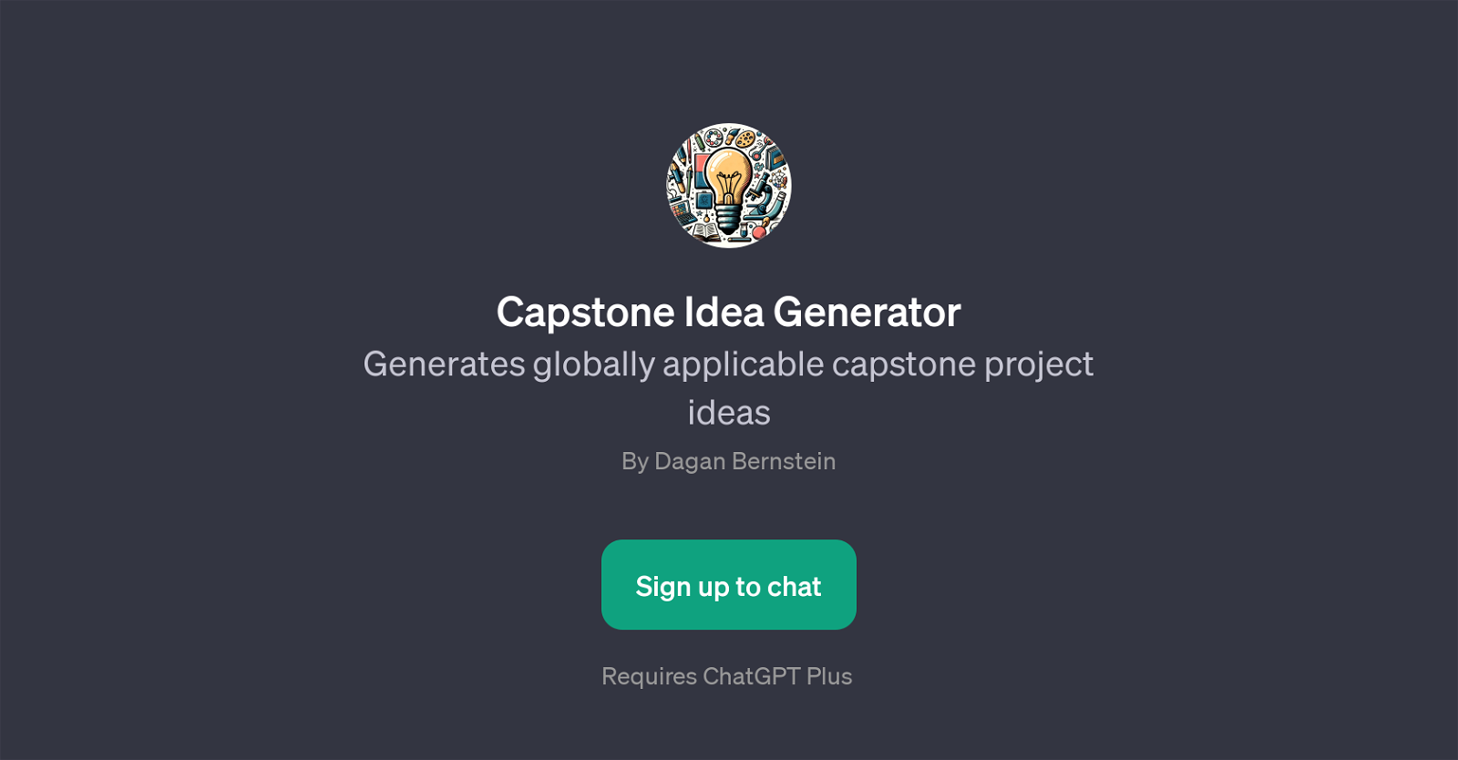 Capstone Idea Generator website