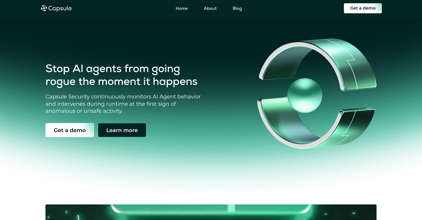 Capsule Security website