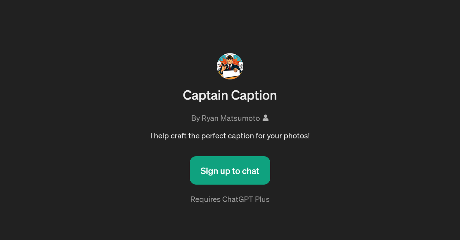 Captain Caption website