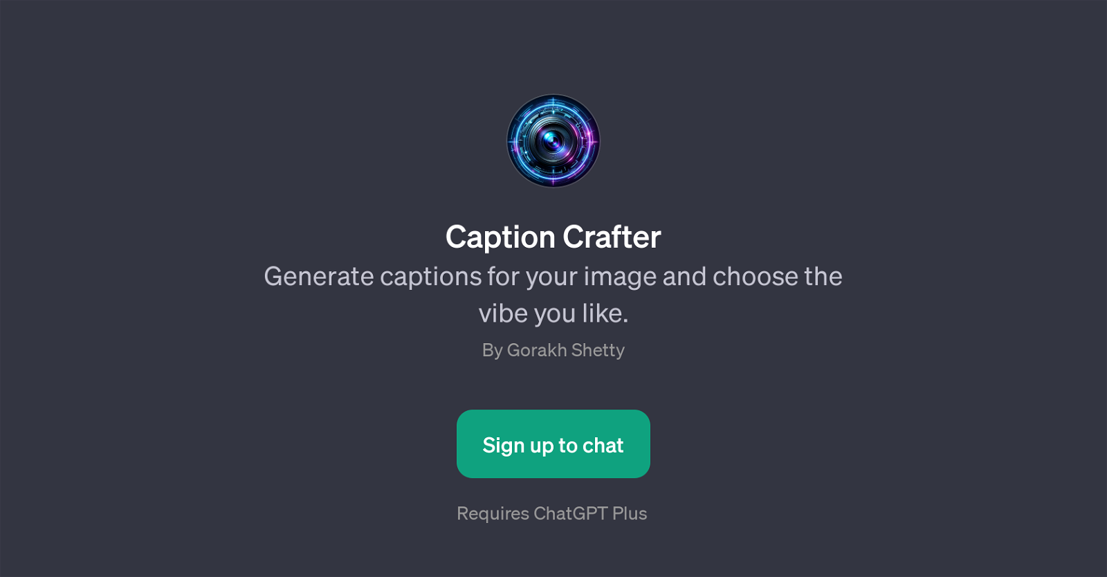 Caption Crafter website