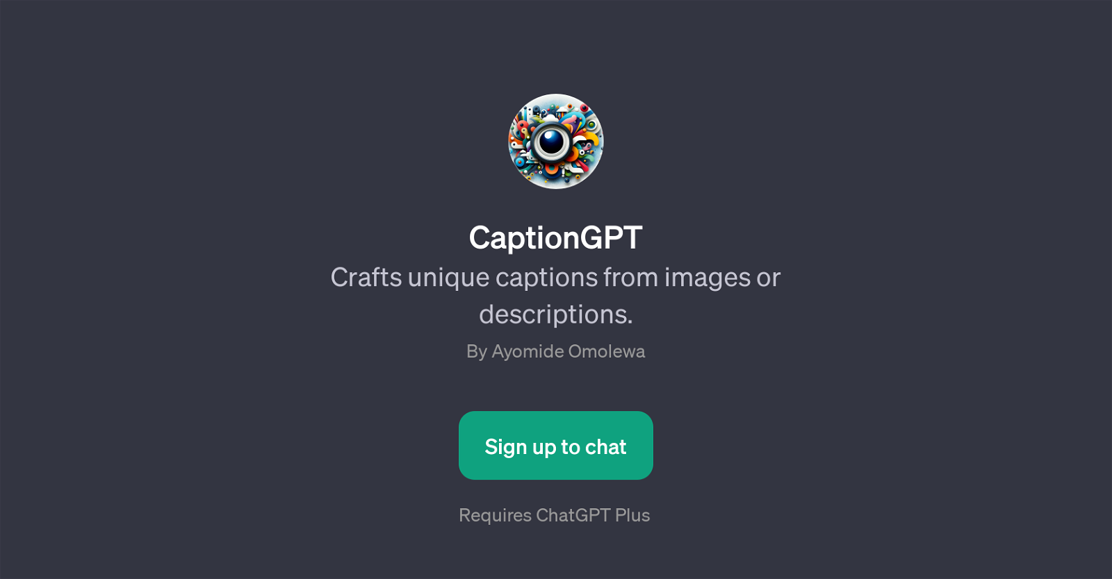 CaptionGPT website