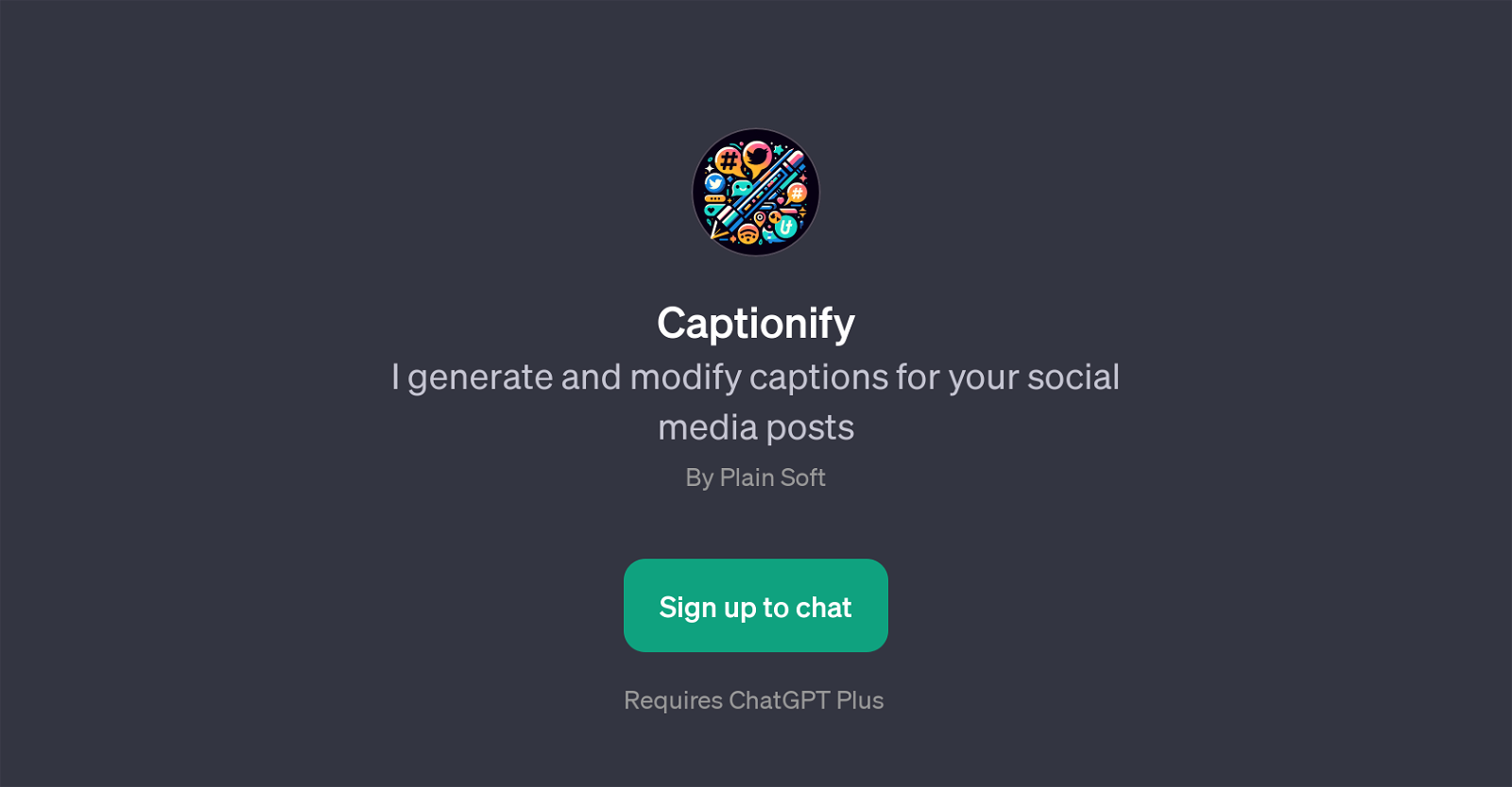 Captionify website