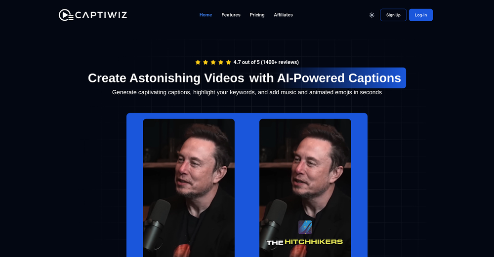 Captiwiz website