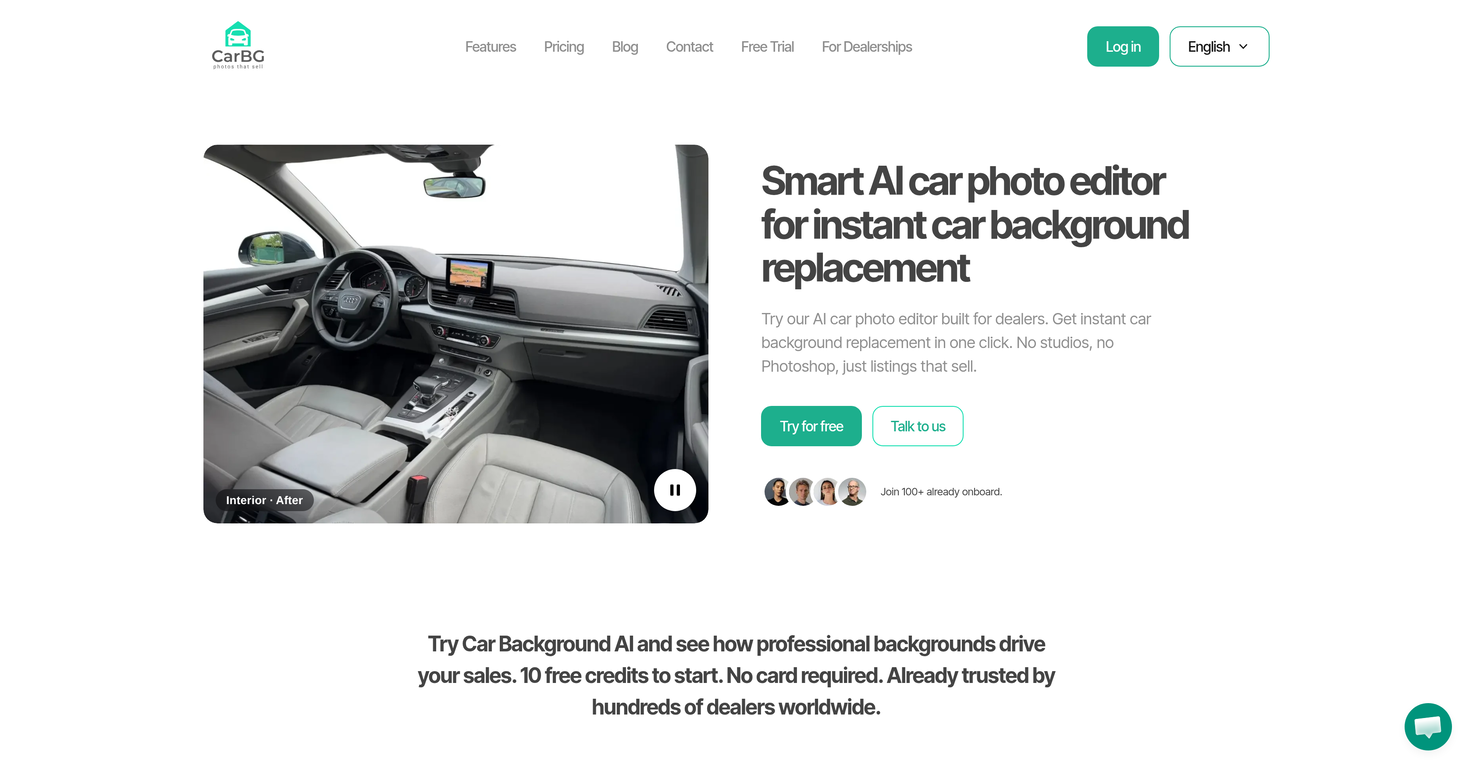 Car Background AI - Easy-to-use AI Car Photo Editor website