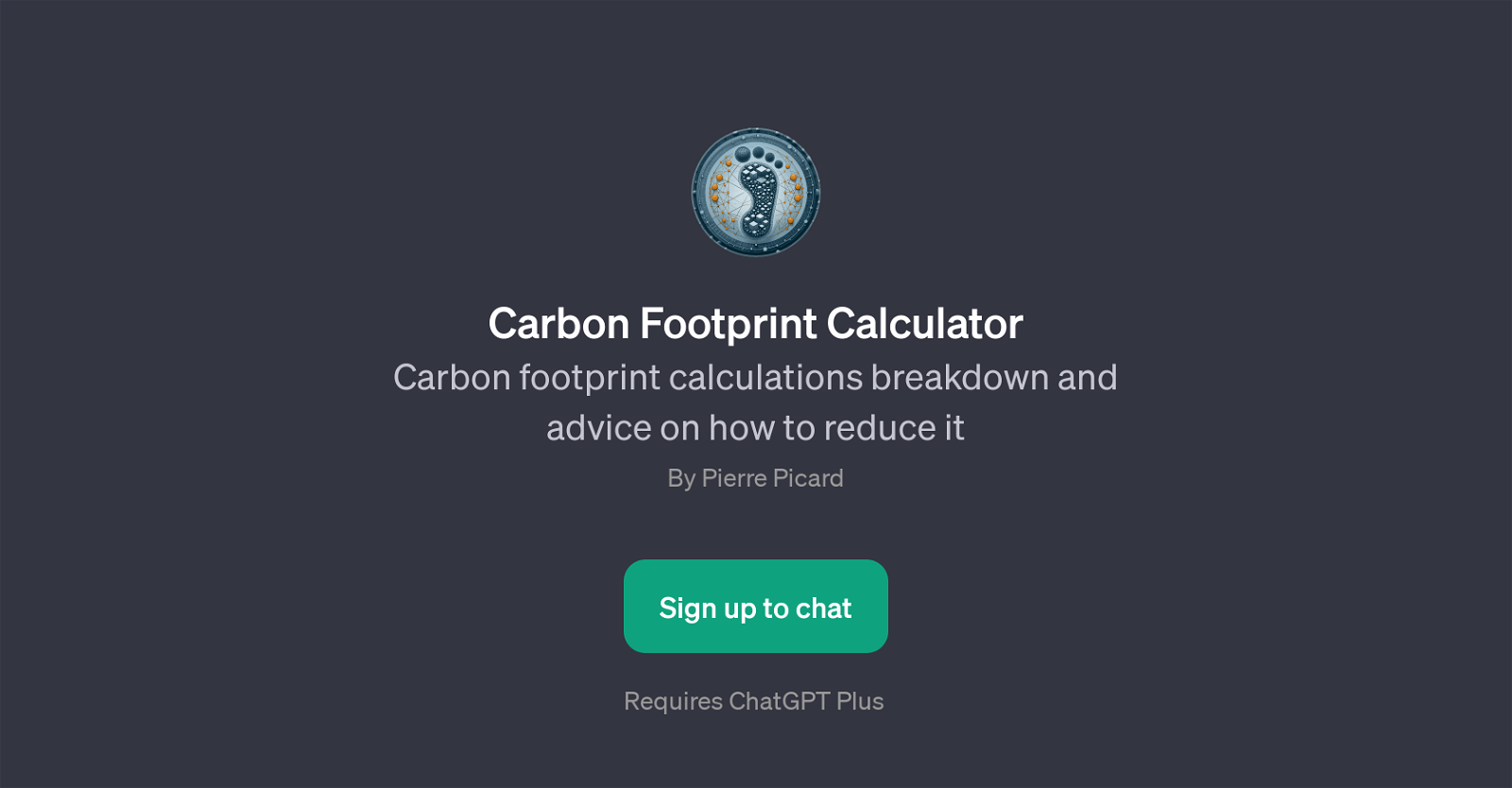 Carbon Footprint Calculator website