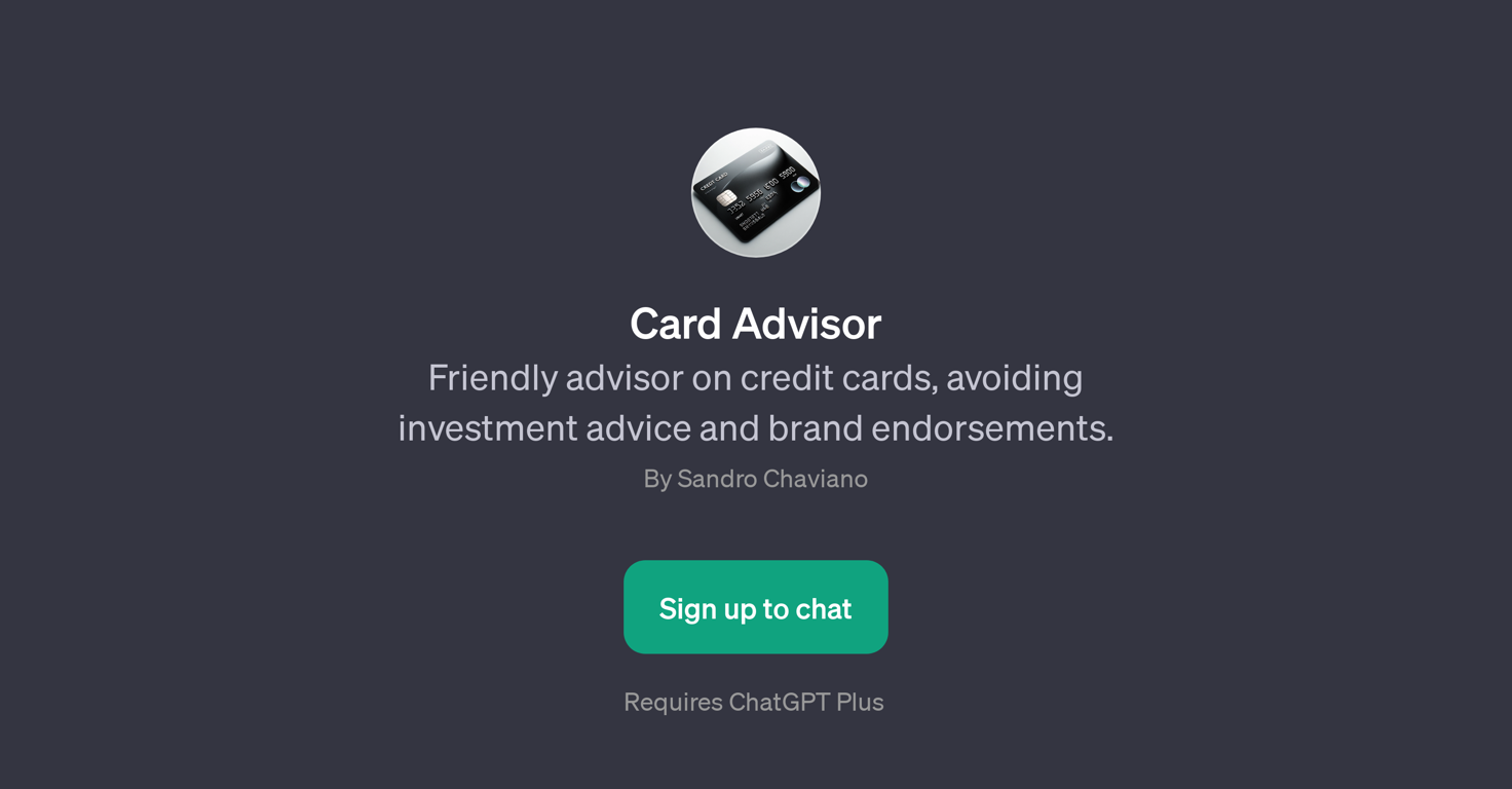 Card Advisor website