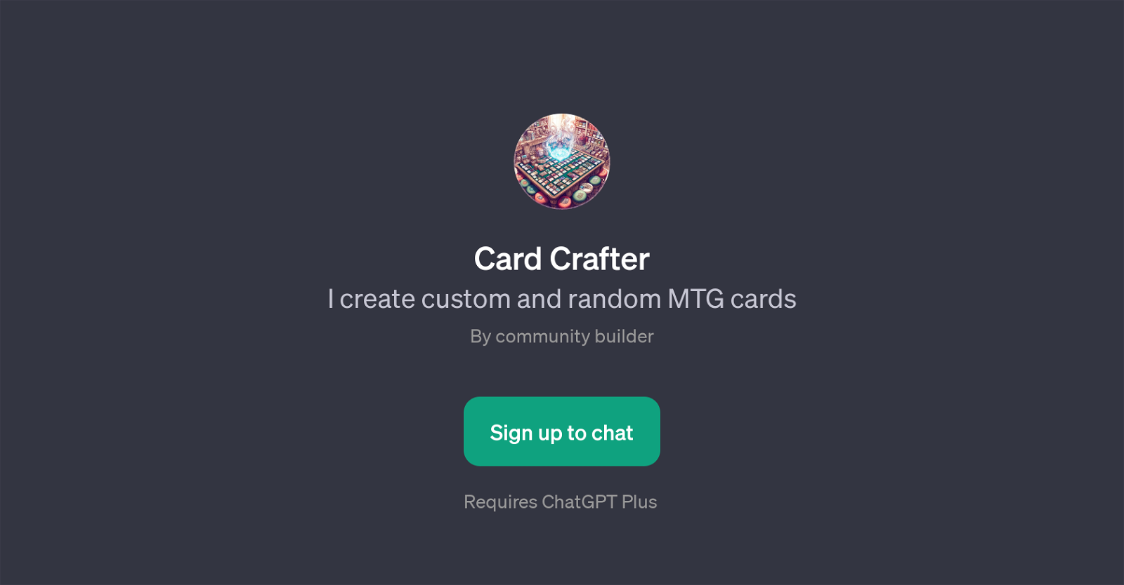Card Crafter website