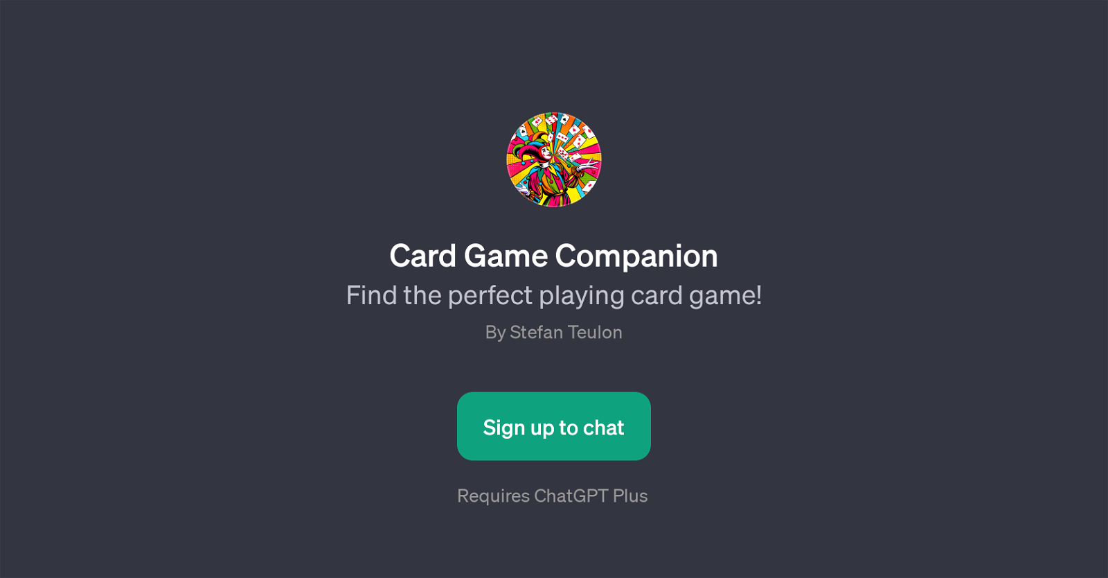 Card Game Companion website