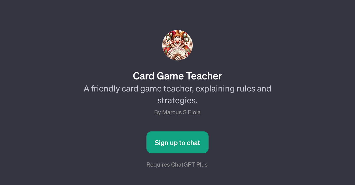 Card Game Teacher website