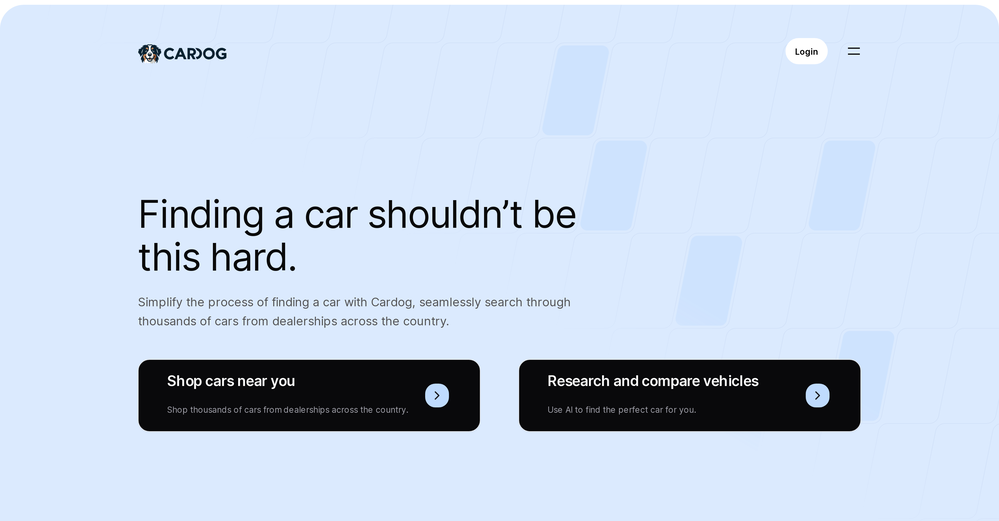 Cardog website