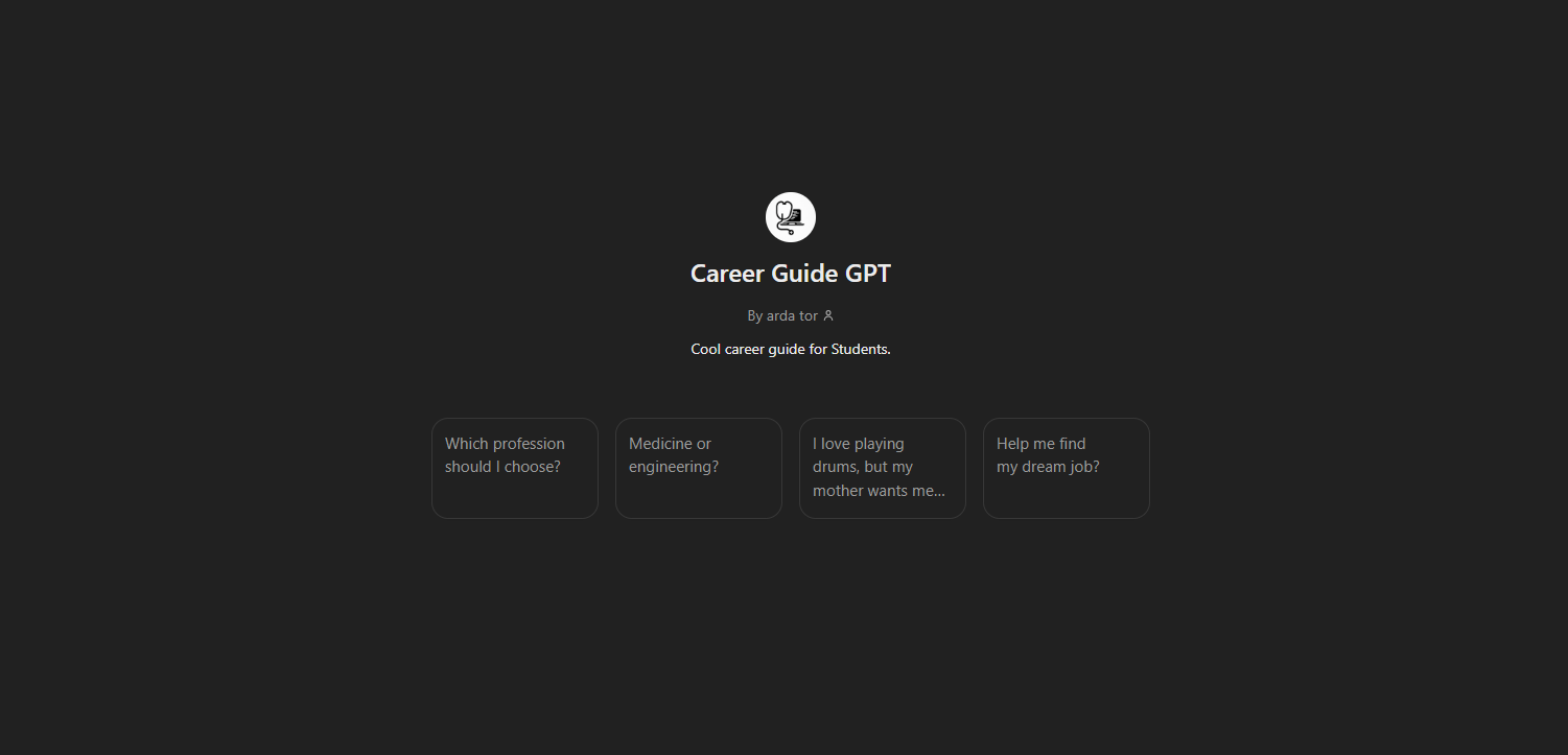 Career Guide GPT website