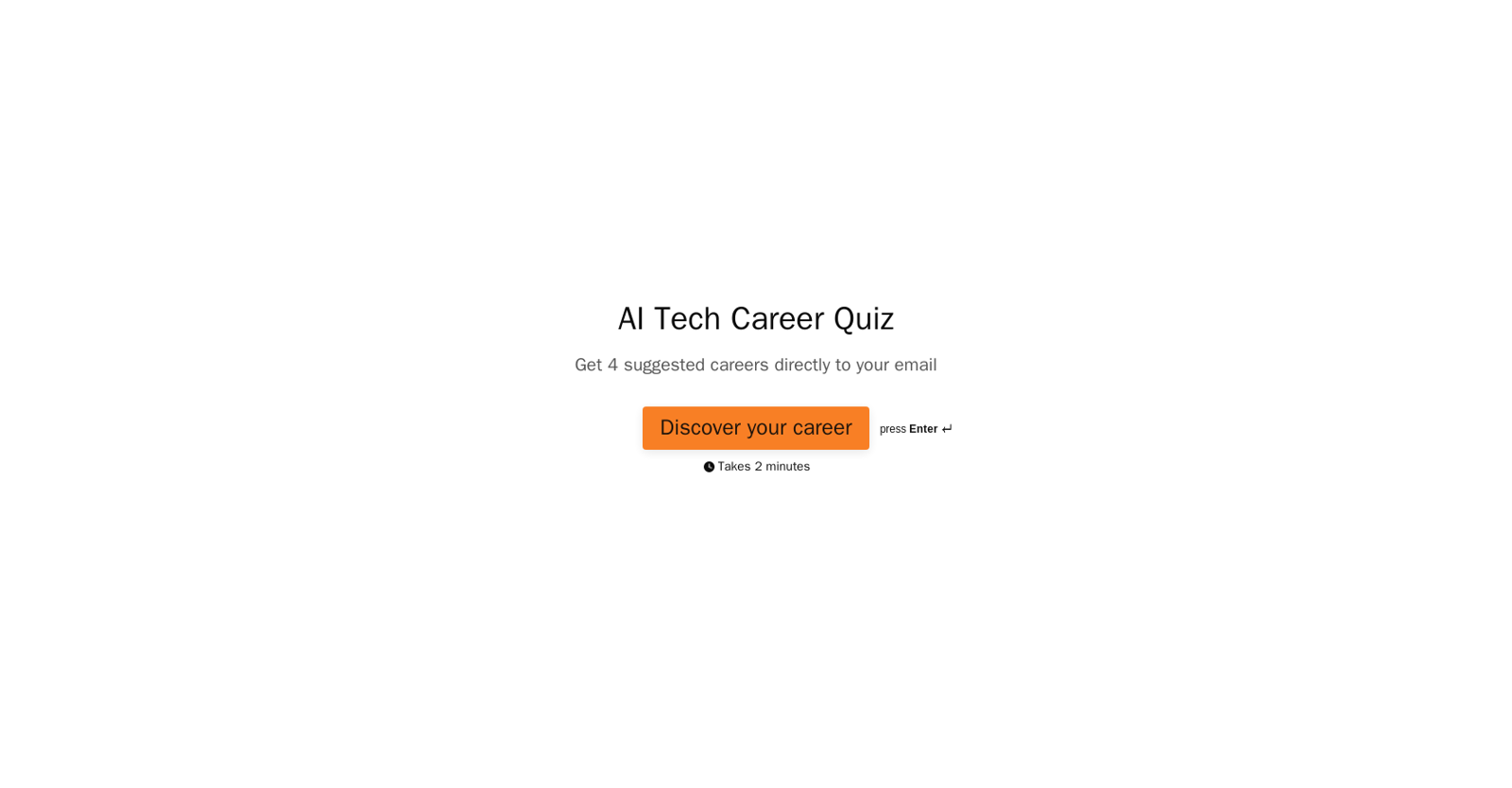 Career Quiz website