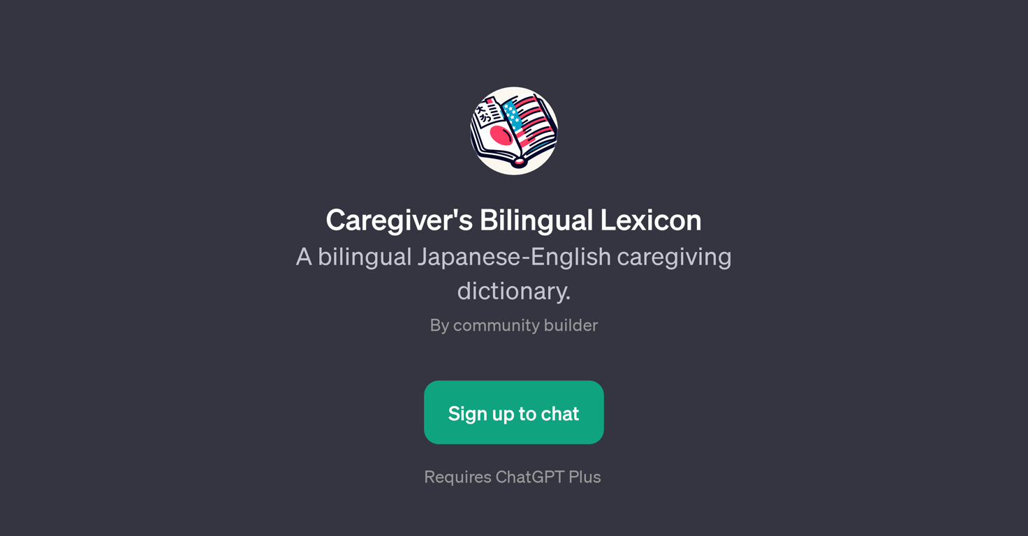 Caregiver's Bilingual Lexicon website
