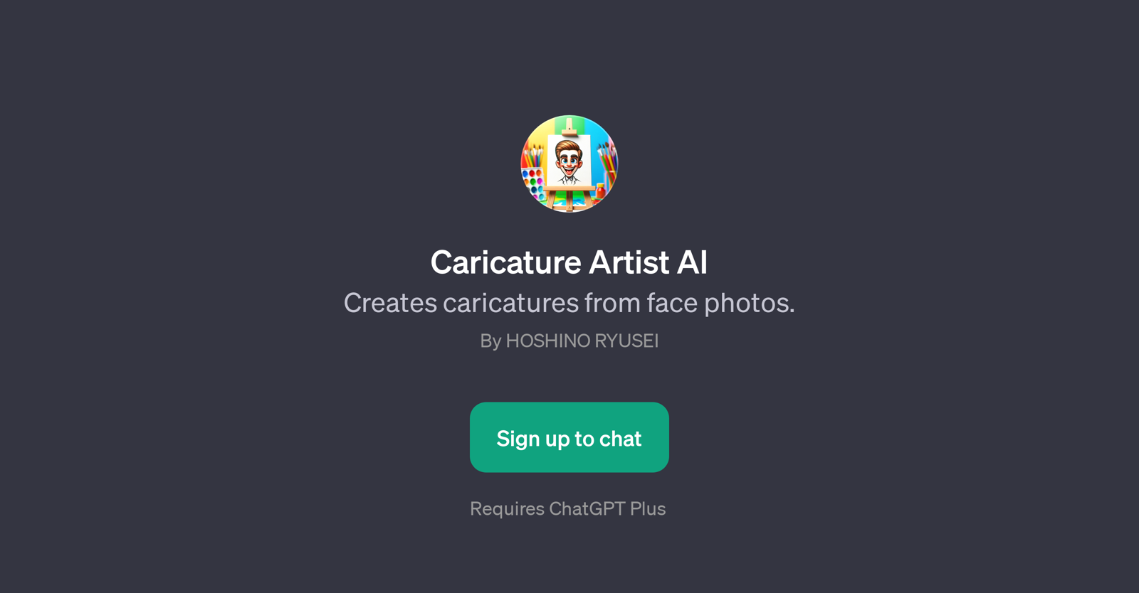 Caricature Artist AI website