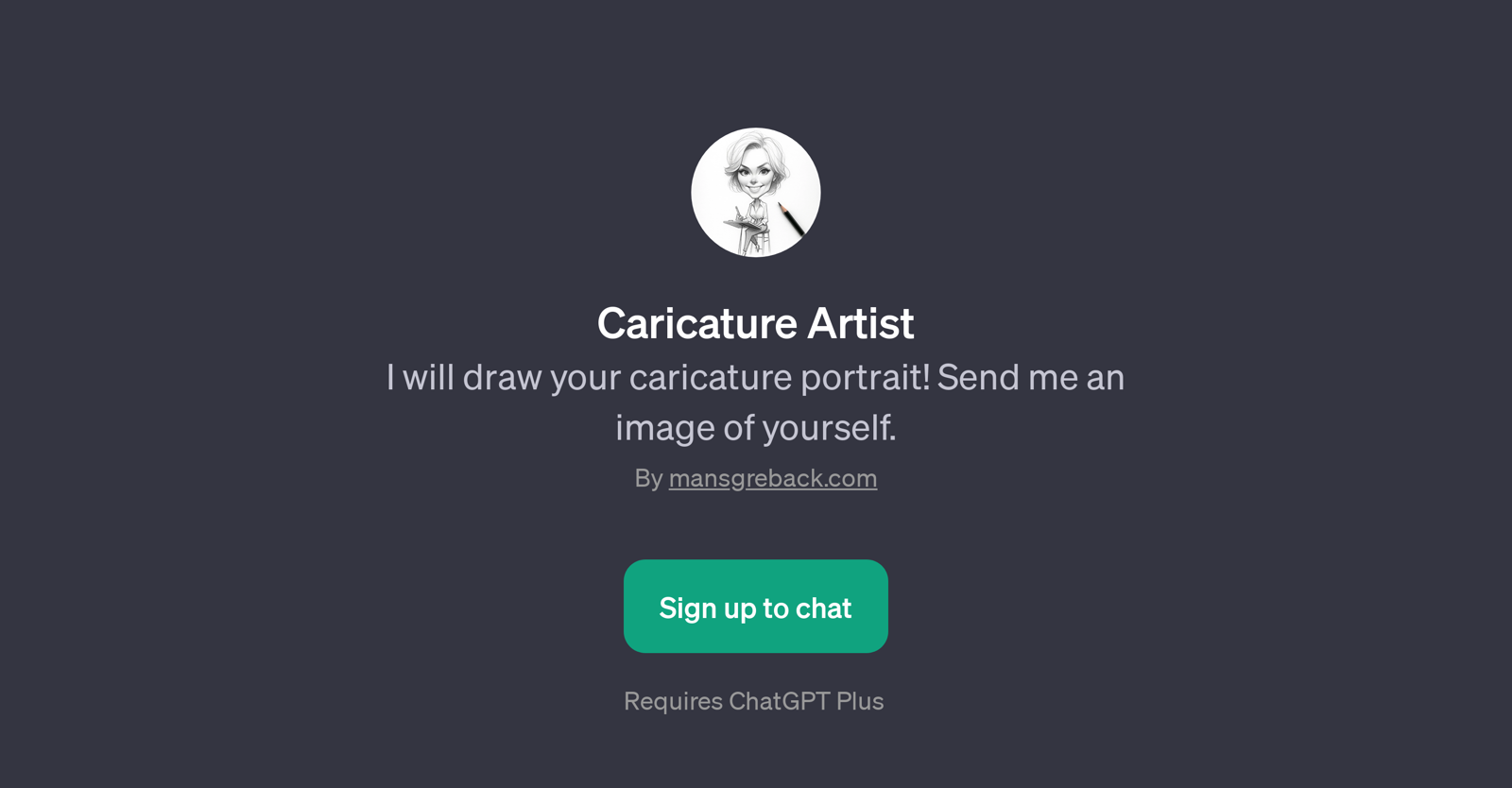 Caricature Artist website