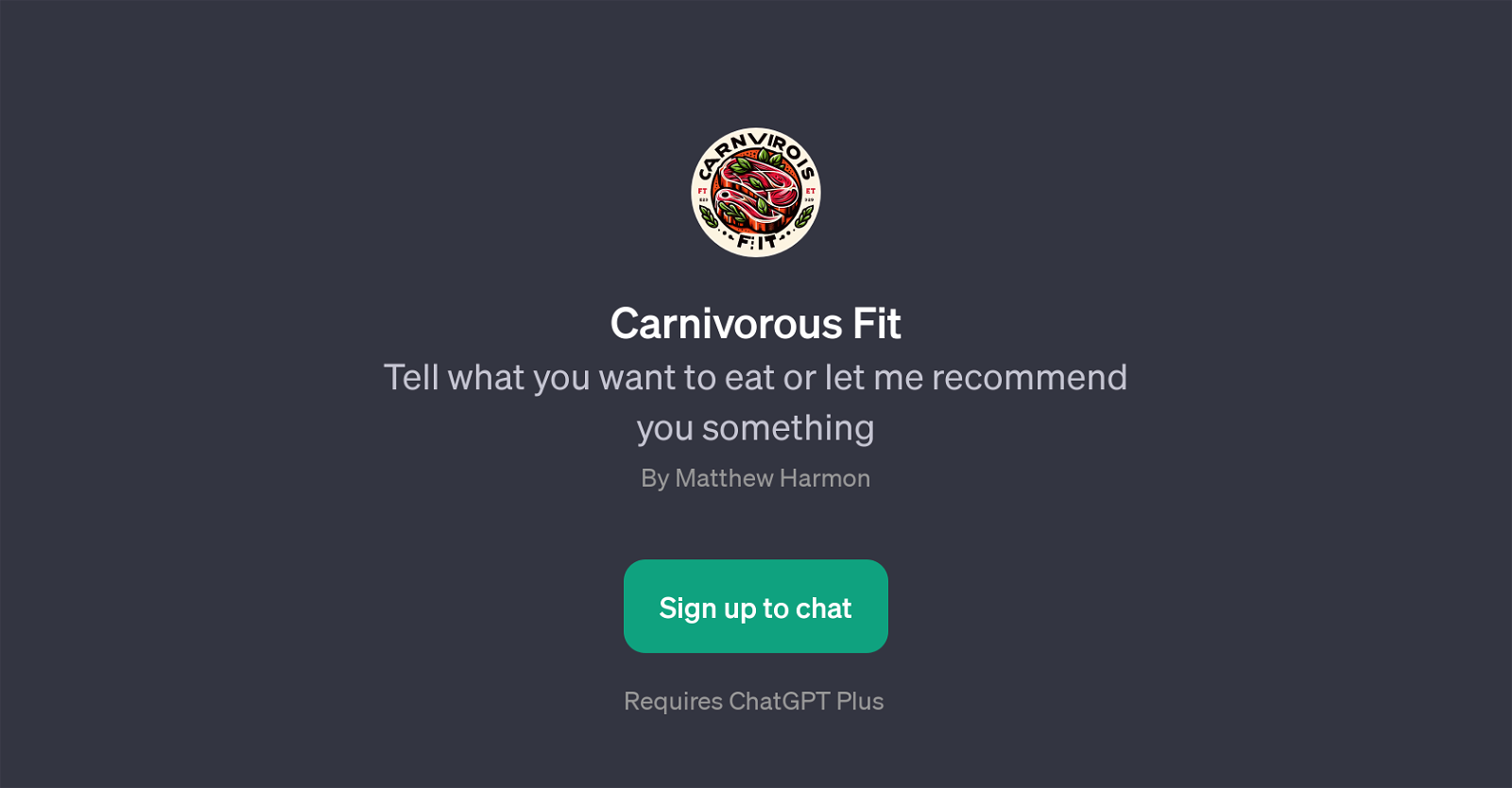 Carnivorous Fit website