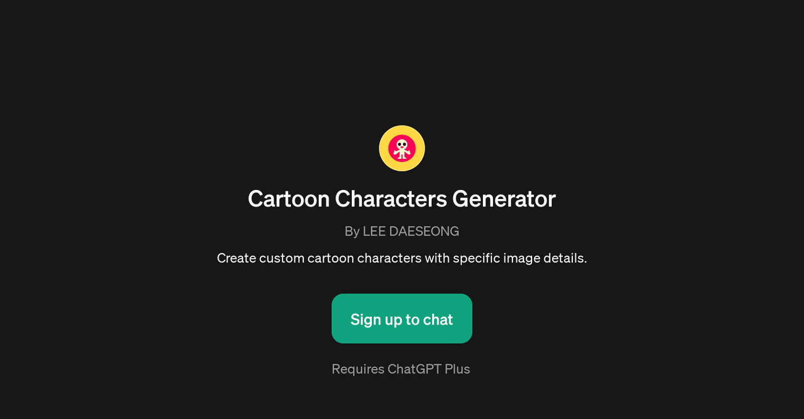 Cartoon Characters Generator website