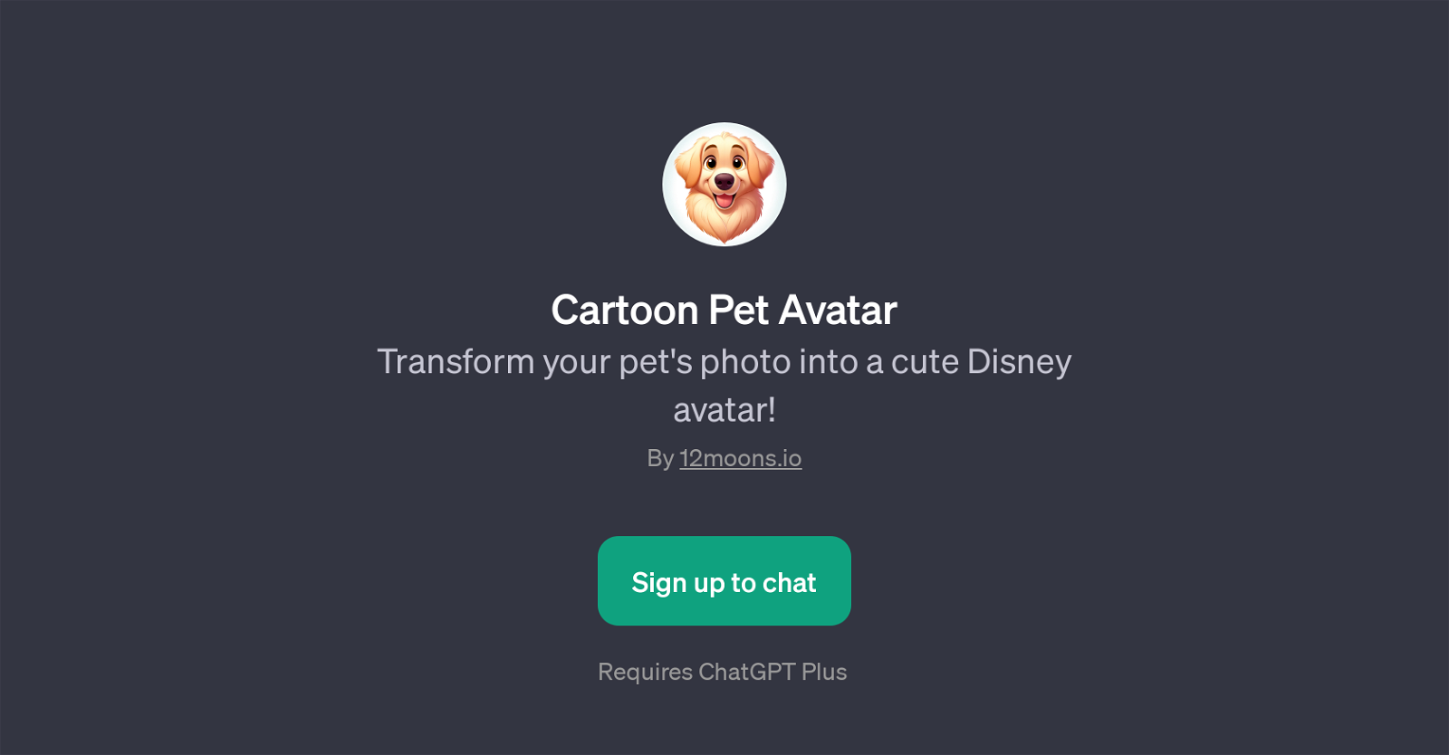 Cartoon Pet Avatar website