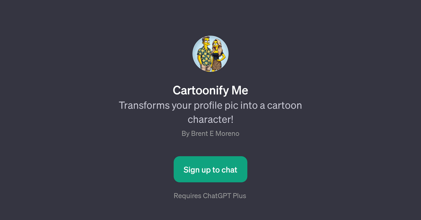 Cartoonify Me website