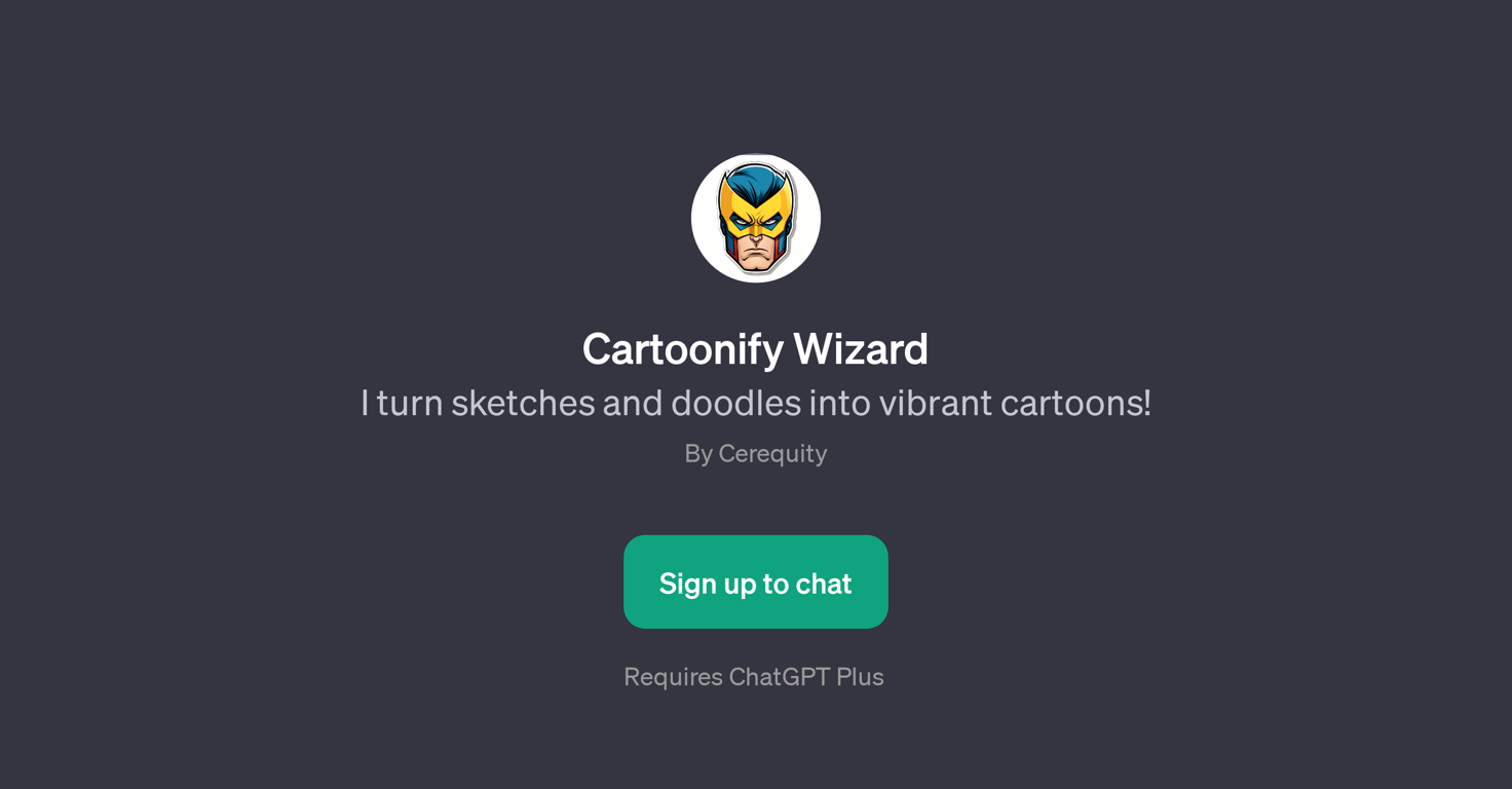 Cartoonify Wizard website