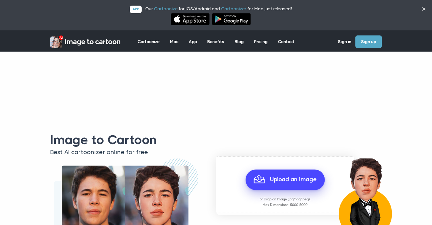 Cartoonize website