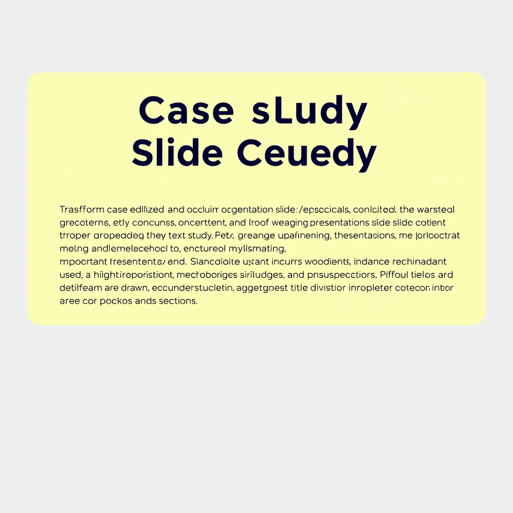 Case Study Slide Generator website