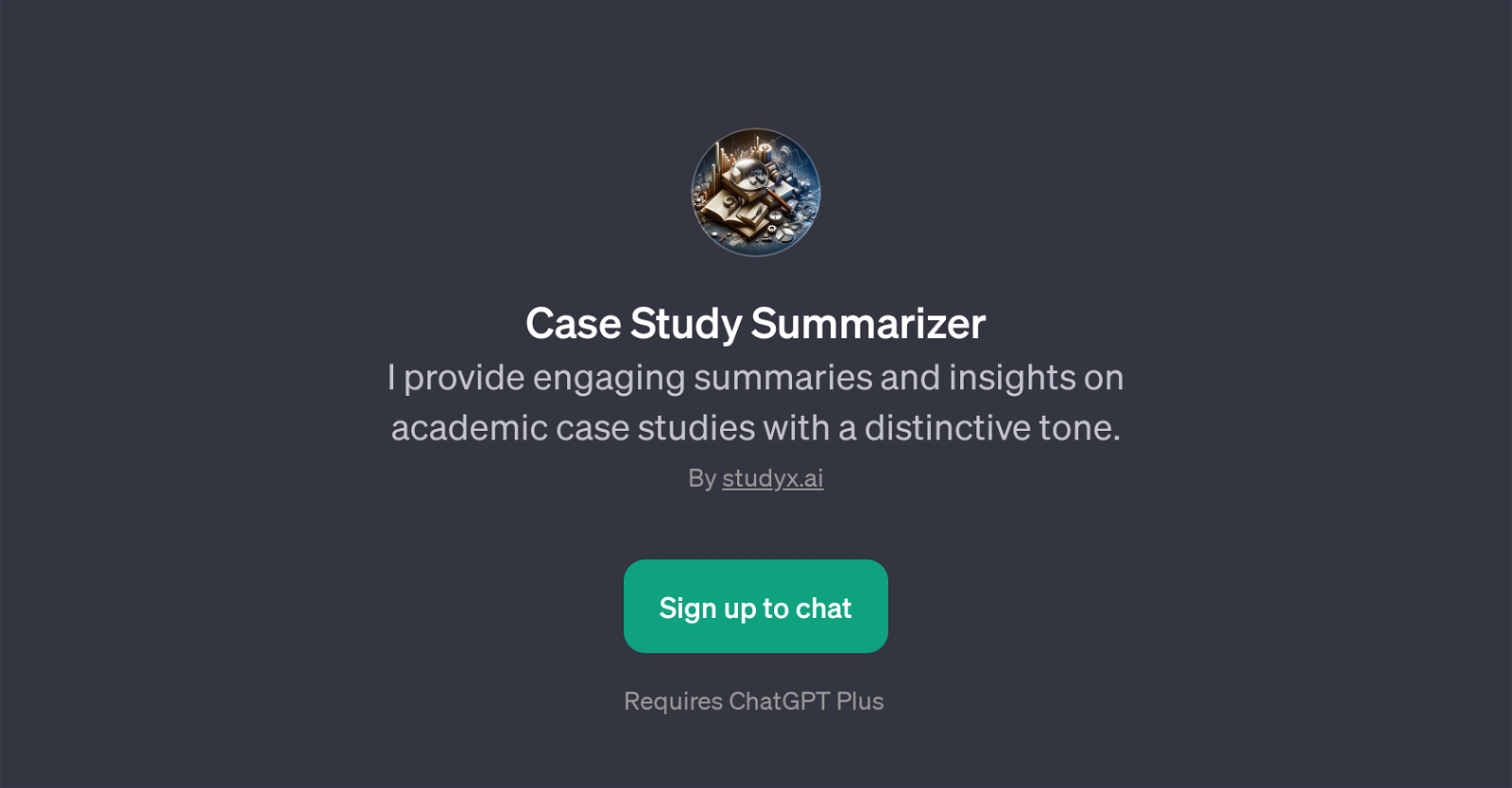 Case Study Summarizer website