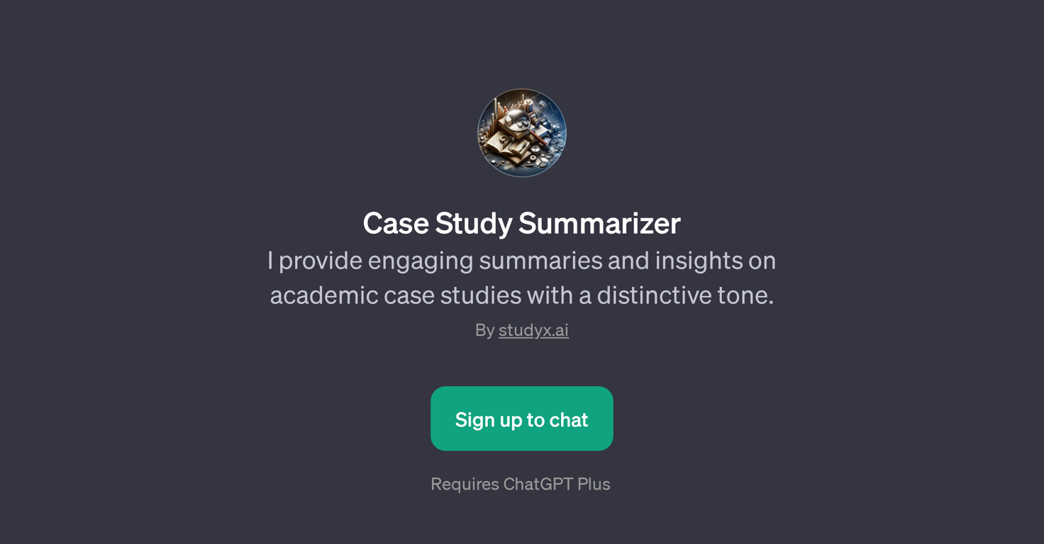 Case Study Summarizer website