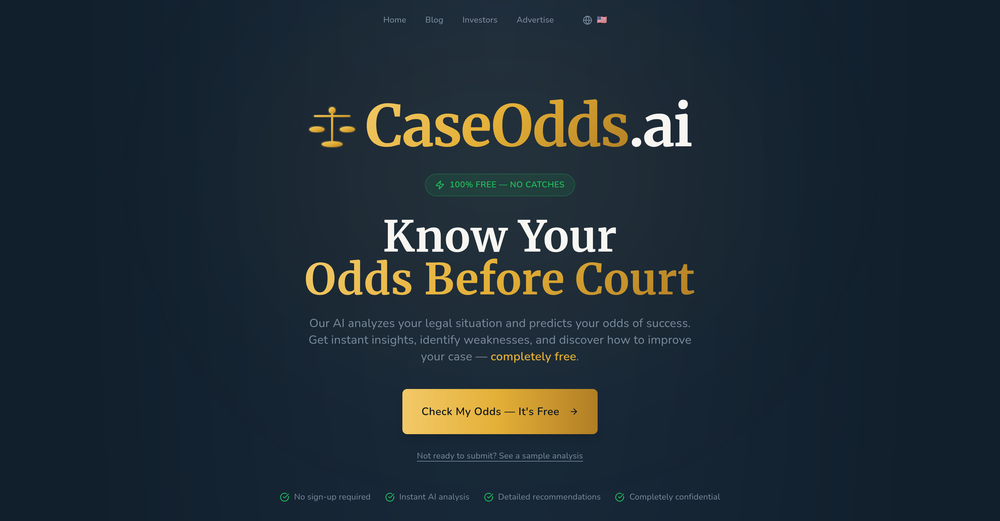 CaseOdds.ai website