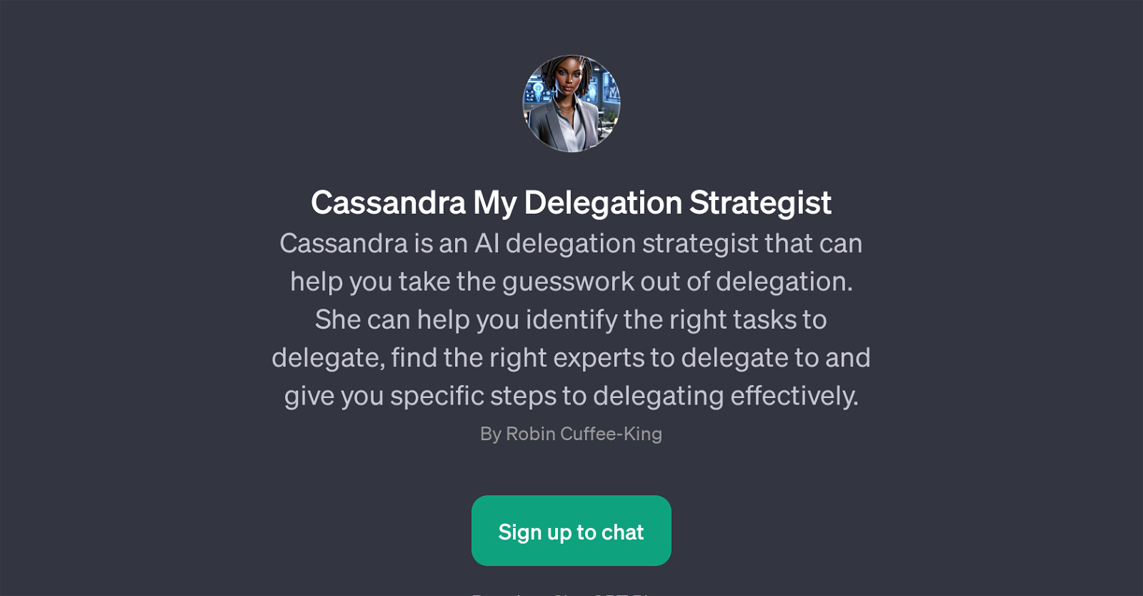 Cassandra My Delegation Strategist website