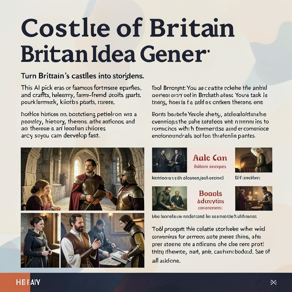 castle of britain idea gener website
