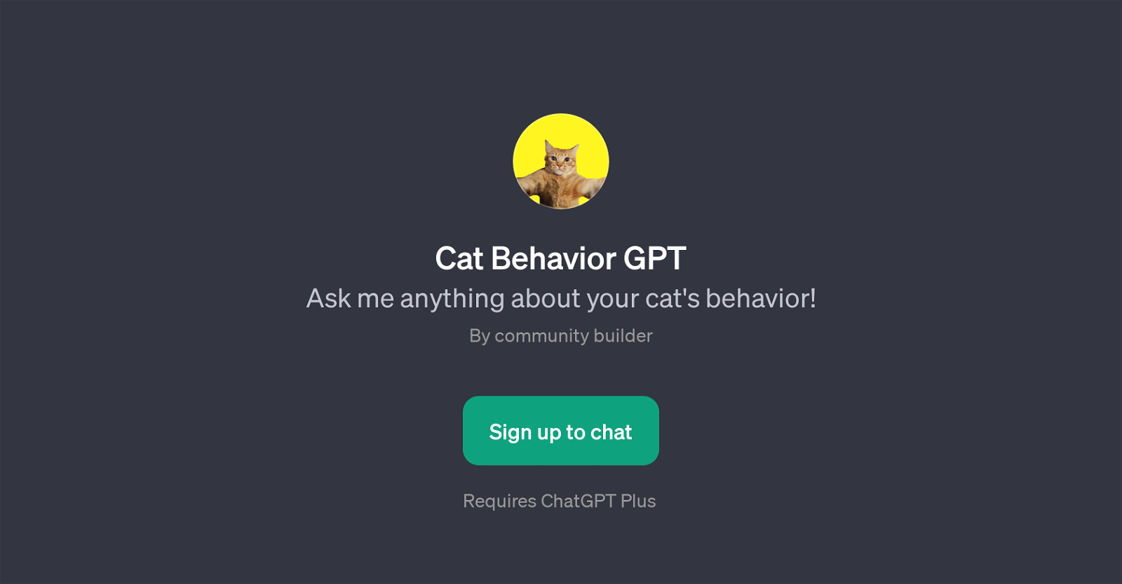 Cat Behavior GPT website